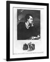 Portrait of Lord Byron (1788-1824)-null-Framed Giclee Print