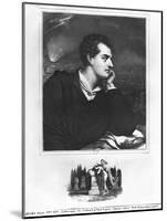 Portrait of Lord Byron (1788-1824)-null-Mounted Giclee Print
