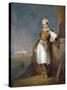 Portrait of Lord Byron in Athens, before the Acropolis-null-Stretched Canvas