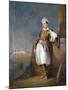 Portrait of Lord Byron in Athens, before the Acropolis-null-Mounted Giclee Print