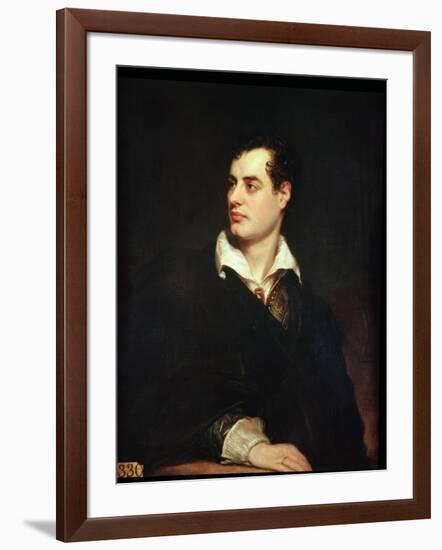 Portrait of Lord Byron-Thomas Phillips-Framed Giclee Print