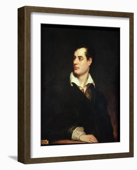 Portrait of Lord Byron-Thomas Phillips-Framed Giclee Print