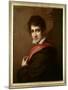 Portrait of Lord George Byron (oil on canvas)-Vincenzo Camuccini-Mounted Giclee Print