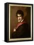 Portrait of Lord George Byron (oil on canvas)-Vincenzo Camuccini-Framed Stretched Canvas