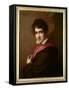 Portrait of Lord George Byron (oil on canvas)-Vincenzo Camuccini-Framed Stretched Canvas