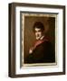 Portrait of Lord George Byron (oil on canvas)-Vincenzo Camuccini-Framed Giclee Print