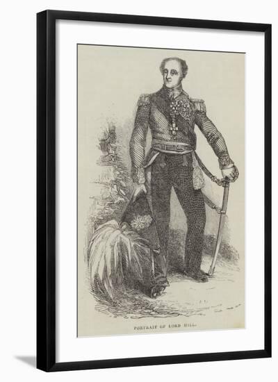 Portrait of Lord Hill-null-Framed Giclee Print
