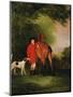 Portrait of Lord Lismore in a Hunting Coat with His Bay Hunter and a Hound, in a Landscape, a…-John E. Ferneley-Mounted Giclee Print