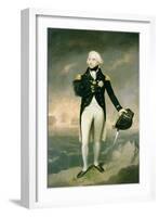 Portrait of Lord Nelson with Santa Cruz Beyond-Lemuel Francis Abbott-Framed Giclee Print