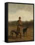 Portrait of Lord Rivers with Two Greyhounds, C.1825-Jacques-Laurent Agasse-Framed Stretched Canvas