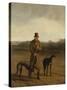 Portrait of Lord Rivers with Two Greyhounds, C.1825-Jacques-Laurent Agasse-Stretched Canvas