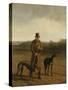 Portrait of Lord Rivers with Two Greyhounds, C.1825-Jacques-Laurent Agasse-Stretched Canvas