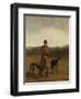 Portrait of Lord Rivers with Two Greyhounds, C.1825-Jacques-Laurent Agasse-Framed Giclee Print