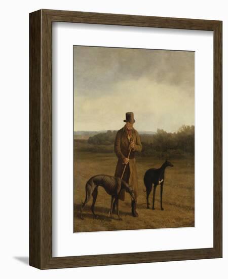 Portrait of Lord Rivers with Two Greyhounds, c.1825-Jacques Laurent Agasse-Framed Giclee Print