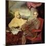 Portrait of Lord Rockingham (1730-82) and Edmund Burke (1729-97) C.1766-Sir Joshua Reynolds-Mounted Giclee Print