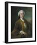 Portrait of Lord Trimleston, Half Length, in a Brown Coat, Leaning on a Ledge, in a Landscape, 1744-Cristofano Allori-Framed Giclee Print