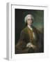 Portrait of Lord Trimleston, Half Length, in a Brown Coat, Leaning on a Ledge, in a Landscape, 1744-Cristofano Allori-Framed Giclee Print