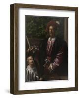 Portrait of Lorenzo Cybo, 1523-Parmigianino-Framed Giclee Print