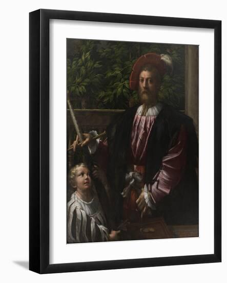 Portrait of Lorenzo Cybo, 1523-Parmigianino-Framed Giclee Print