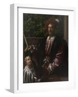 Portrait of Lorenzo Cybo, 1523-Parmigianino-Framed Giclee Print