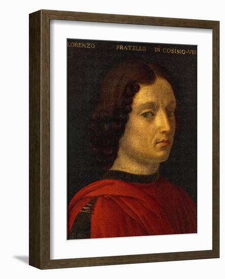 Portrait of Lorenzo De Medici the Elder, Circa 1565-1569-Agnolo Gaddi-Framed Giclee Print