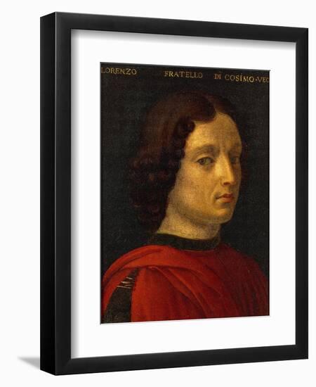 Portrait of Lorenzo De Medici the Elder, Circa 1565-1569-Agnolo Gaddi-Framed Giclee Print