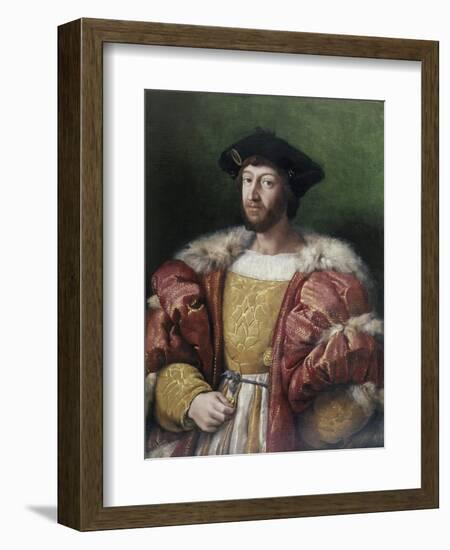 Portrait of Lorenzo De'Medici-Raphael-Framed Giclee Print