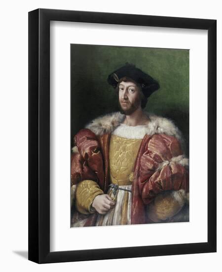 Portrait of Lorenzo De'Medici-Raphael-Framed Giclee Print