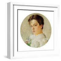 Portrait of Lotte Krieser-Isidor Kaufmann-Framed Art Print