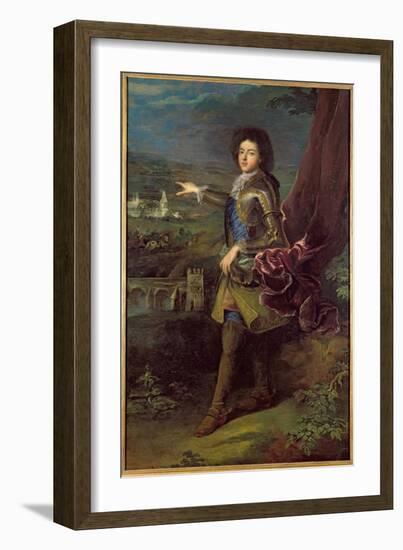 Portrait of Louis Auguste de Bourbon-Francois de Troy-Framed Giclee Print