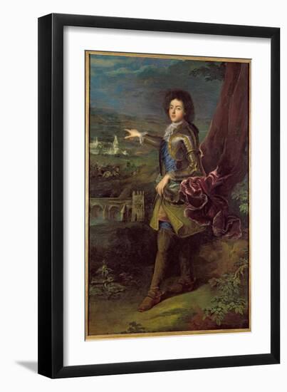 Portrait of Louis Auguste de Bourbon-Francois de Troy-Framed Giclee Print