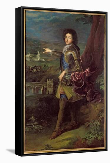 Portrait of Louis Auguste de Bourbon-Francois de Troy-Framed Stretched Canvas