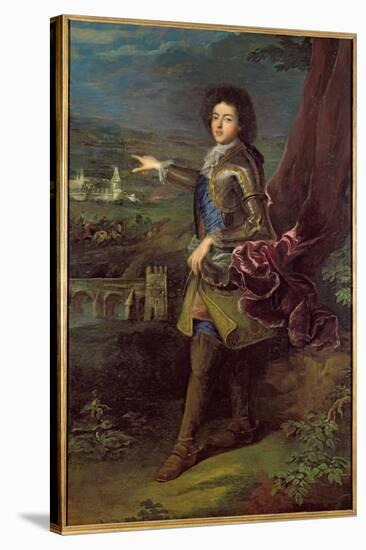 Portrait of Louis Auguste de Bourbon-Francois de Troy-Stretched Canvas
