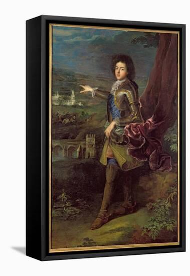 Portrait of Louis Auguste de Bourbon-Francois de Troy-Framed Stretched Canvas