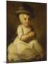 Portrait of Louis Bonomi (1777-1784), Seated Full Length, in a White Dress and Plumed Hat-Angelica Kauffmann-Mounted Giclee Print