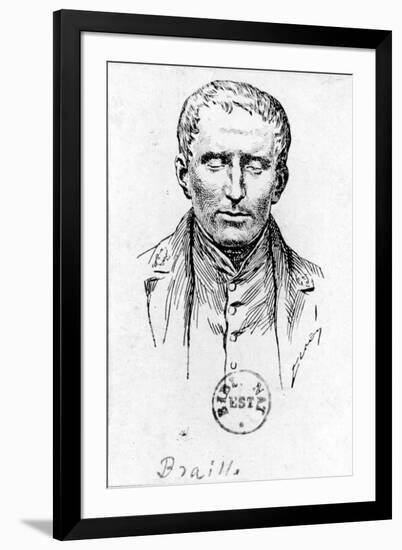 Portrait of Louis Braille-null-Framed Giclee Print