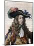 Portrait of Louis de Bourbon, Prince of Conde (1621-1686), French general, known as le Grand Conde-French School-Mounted Giclee Print