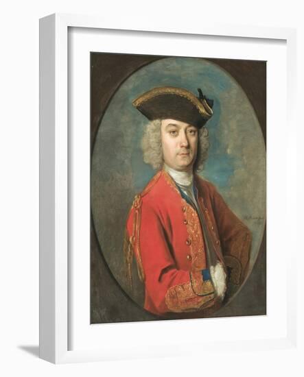 Portrait of Louis De Jean-Philippe Mercier-Framed Giclee Print