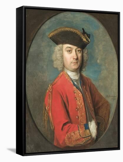 Portrait of Louis De Jean-Philippe Mercier-Framed Stretched Canvas