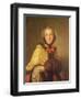 Portrait of Louis-Henriette De Bourbon-Conti, with Muffler-Jean-Marc Nattier-Framed Premium Giclee Print