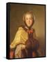 Portrait of Louis-Henriette De Bourbon-Conti, with Muffler-Jean-Marc Nattier-Framed Stretched Canvas