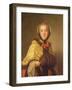 Portrait of Louis-Henriette De Bourbon-Conti, with Muffler-Jean-Marc Nattier-Framed Giclee Print