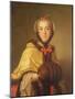 Portrait of Louis-Henriette De Bourbon-Conti, with Muffler-Jean-Marc Nattier-Mounted Giclee Print