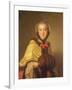 Portrait of Louis-Henriette De Bourbon-Conti, with Muffler-Jean-Marc Nattier-Framed Giclee Print