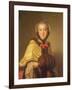 Portrait of Louis-Henriette De Bourbon-Conti, with Muffler-Jean-Marc Nattier-Framed Giclee Print