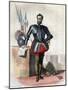 Portrait of Louis I de Bourbon, prince of Conde (1530-1569), Huguenot leader and general-French School-Mounted Giclee Print