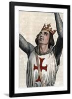 Portrait of Louis IX of France (Saint Louis) (1214-1270), King of France-French School-Framed Giclee Print