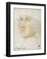 Portrait of Louis Malet De Graville (1438-1516), Admiral of France Par Bourdichon, Jean (1457-1521)-Jean Bourdichon-Framed Giclee Print