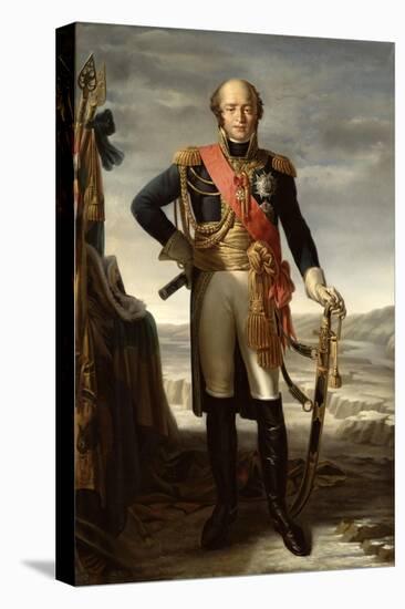 Portrait of Louis Nicolas Davout-Tito Marzocchi de Belluci-Stretched Canvas