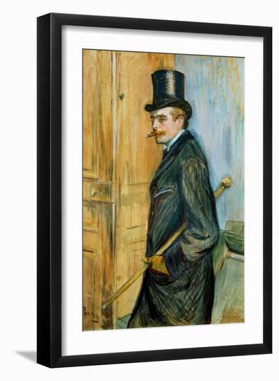 Portrait of Louis Pascal-Henri de Toulouse-Lautrec-Framed Giclee Print